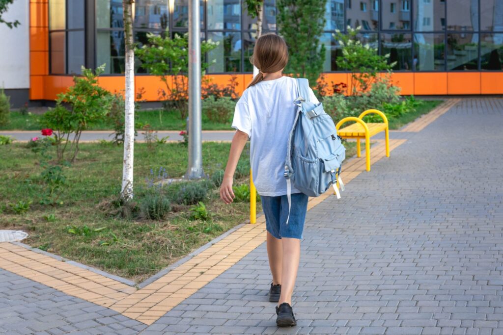 When is your child ready to get to school on their own?